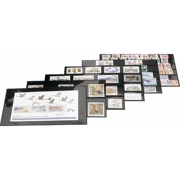 Poštovní známka Filatelistické karty na známky do kartotéky 210x143 mm - 10 ks 5 pásek - výška 24 mm