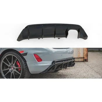 Auto-moto Difuzor zadního nárazníku V.2 Ford FIesta Mk8 ST černý lesklý plast