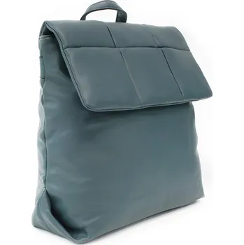 Městský batoh Zelenomodrý elegantní dámský batoh s prošíváním Rabia