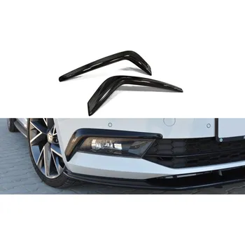 Tuning Rámečky mlhových světlometů Škoda Superb III černý lesklý plast