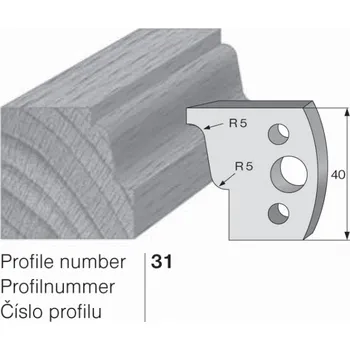 Omezovač do frézovací hlavy č. 31 40 x 4 mm PILANA