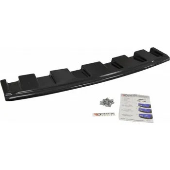 Tuning Splitter zadní, prostřední Audi S6 C7 Avant (Bez žeber) 15- černý lesklý plast