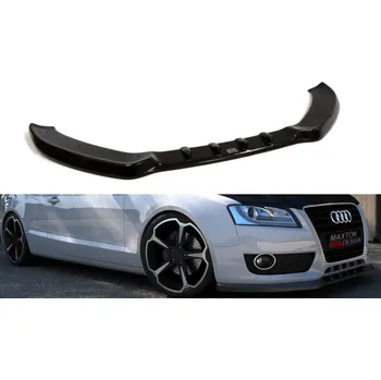 Karosérie Spojler pod nárazník lipa Audi A5 8T černý lesklý plast