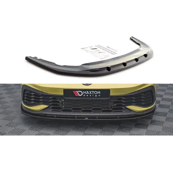 Karosérie Spojler pod nárazník lipa V.4 Volkswagen Golf 8 GTI Clubsport černý lesklý plast