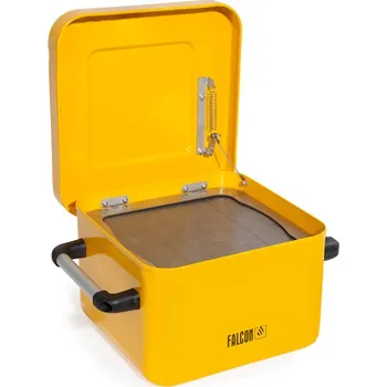 Odpadkový koš FALCON ponorná nádoba z oceli, lakovaná, žlutá, se sítkem, objem 10 litrů