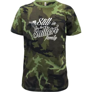 Still In The Sallieri Family - Dětské maskáčové triko - 122 cm/6 let ( Zelený maskáč )