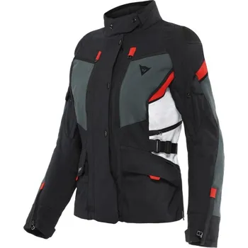 Moto bunda Dainese Dainese CARVE MASTER 3 GTX dámská bunda šedá/bílá/červená vel.44 44