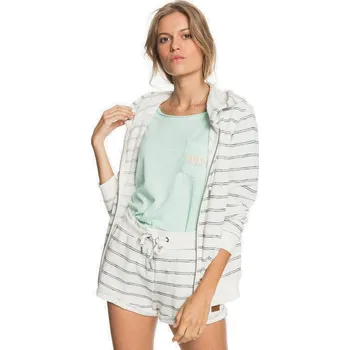 Dámská mikina mikina Roxy Perfect Wave Stripes Zip - XWBW/Snow White Horiz Will Stripes XS