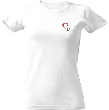 Dámské tričko Tričko s potiskem Love You - minimalism dámské