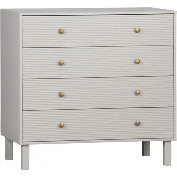 Komoda WOOOD Šedá borovicová komoda Madine 94 x 52 cm