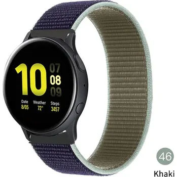 Nylonový Pásek Na Hodinky 20 Mm - Řemínek Varianta: Khaki 46