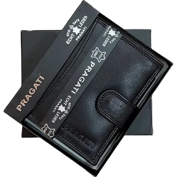 Peněženka Pánská kožená peněženka s přezkou pragati black 5500-l