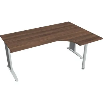 Kancelářský vozík HOBIS kancelářský stůl pracovní, sestava levá - CE 1800 60 L, ořech + doprava zdarma