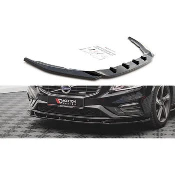 Nárazník Spojler pod nárazník lipa V.2 Volvo S60 R-Design Mk2 černý lesklý plast
