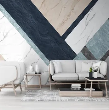 Fototapeta Solution Media 3D tapety - Mramor s trojúhelníkama MU3440 5 - Imitace kůže - Vliesová tapeta - 320g/m2