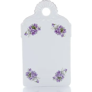 Český porcelán, a.s., Dubí Podnos na chléb, 27,5 cm, fialky, Český porcelán