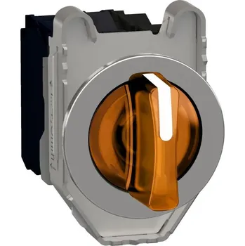 vypínač SCHN XB4FK135G5 Ovládač otočný prosvětlený, Oranžová, 3 pozice pevné, 120V, 1Z RP 1,5kč/ks