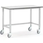 Pojízdný dílenský stůl Motion, 1200x600 mm, šedá deska HPL 2740631AJ