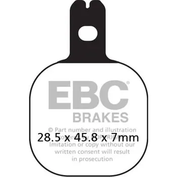 Brzdová destička Brzdové destičky EBC GPFAX184HH