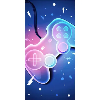 Osuška Jerry Fabrics Player osuška 70 x 140 cm modrá