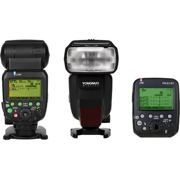 Blesk Externí systémový blesk YONGNUO YN600EX-RT II Canon, GN60 + řídící jednotka YN-E3-RT