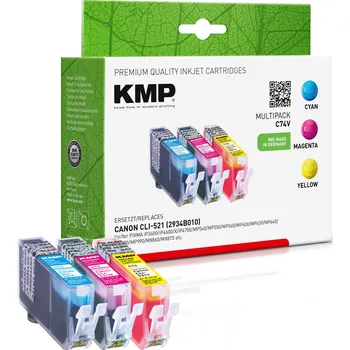 KMP C74V - Canon CLI-521 multipack - multipack inkoustová náplň KMP