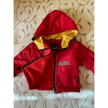 Chlapecká bunda Kojenecká červená bunda 74 , 80, velikost 80, Barva červená, Složení materiálu 100%polyester