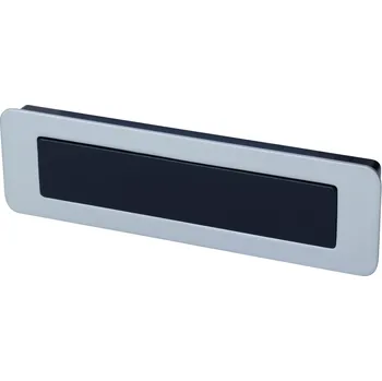 Nábytkové kování Walteco Murcia zápustná úchytka 160 mm matný chrom/černá