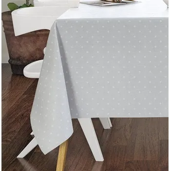 ubrus Ubrus PVC metráž šířka 140 cm puntíky šedé 673671