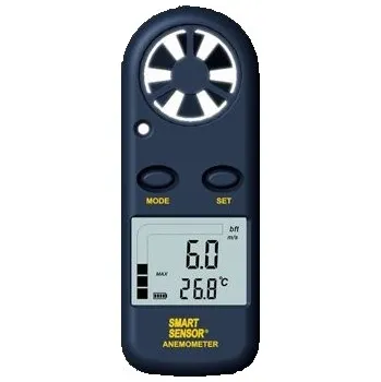 Anemometr Digitální anemometr / měřič rychlosti proudění vzduchu a teploměr AM-816