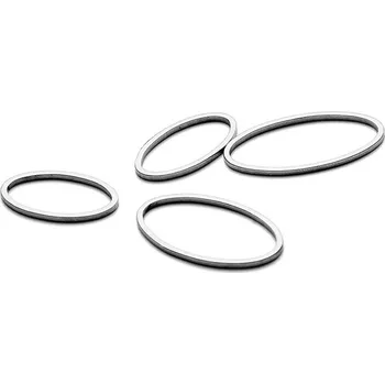 Materiál na výrobu šperku Ocelové oválné rámečky 14-24mm - 1Ks - 16 mm