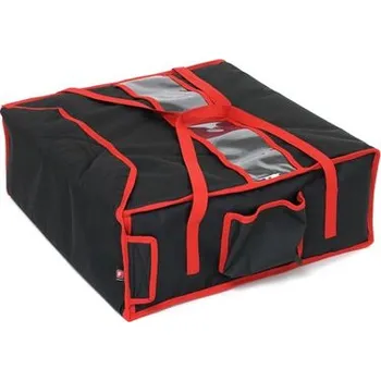Taška na 4 pizzy, velikost M, 40x40 cm, s rámem a vyhříváním, černá BAG_T4MSRSVB