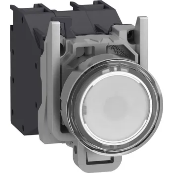 Stavebniny SCHN XB4BP183BM5GEX Ovládač stiskací prosvětlený, 24..240V, s Bílou krytkou