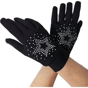 Zimní brusle Intermezzo,Figure Skating Thermal Gloves 9018, černá 128-140