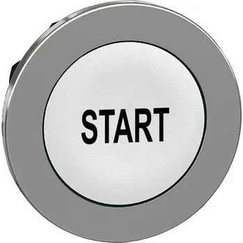 vypínač a zásuvka SCHN ZB4FA133 Ovládací hlavice stiskací se symbolem, zapuštěná montáž, Bílá