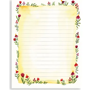 Blok Chaukiss Poznámkový blok 15x19 cm květinový