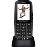 EVOLVEO EasyPhone EG, mobilní telefon pro seniory s nabíjecím stojánkem, černá