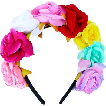 Karnevalový doplněk Rappa Čelenka s květinami