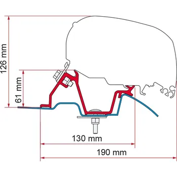 Markýza Adaptér F80/F65 pro MBS/Crafter