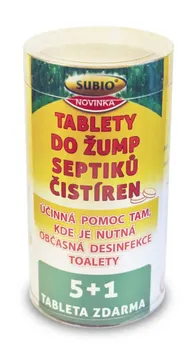 Čistič septiku a jímky Subio Tablety do žump a septiků 6 ks