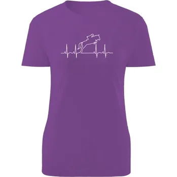 Dámské tričko Tričko s potiskem EKG - Drezura koní dámské