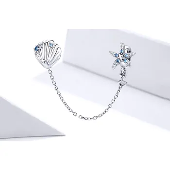 Náušnice For Silver Bezpečnostní řetízek na náramek Hvězdice - Stříbro 925