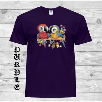 detske-levne-bavlnene-tricko-potisk-maly-papousci Barva: Purple - purpurová, velikost: 152