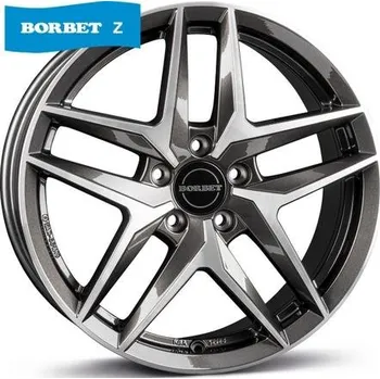 Alu kolo Alu kola BORBET Z mapg - antracit / leštěné čelo 7,5x18" 5x112 ET50 57,1