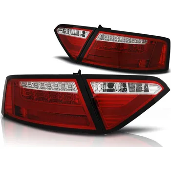 Zadní světlomet Tuning Tec Zadní světla AUDI A5 2007-06.2011 COUPE červeno-bílé LED BAR