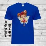 detske-levne-bavlnene-tricko-potisk-vila Barva: Royal blue - královsky modrá, velikost: 92