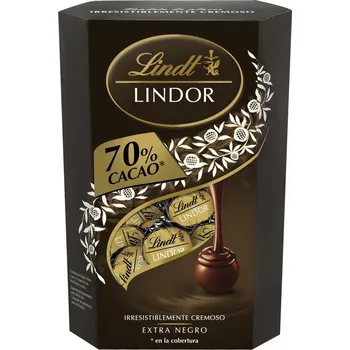 Lindt LINDOR pralinky hořké 70 % 337 g