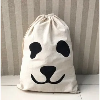 úložný prostor na hračky Plátěný zatahovací úložný pytel s různými motivy Motiv: Panda