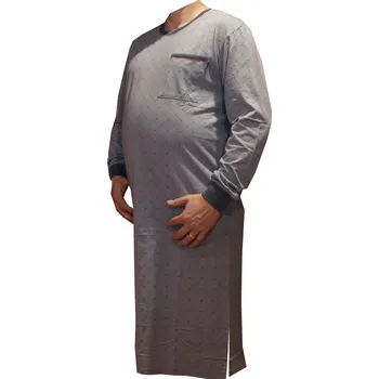 Pánská noční košile xcena Pánská noční bavlněná košile dl. rukáv Velikost: L