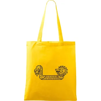 Mayové - zvířata drak - Taška bavlněná - 42 x 38 cm ( Žlutá )